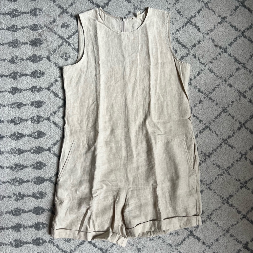 Eileen Fisher Oversized Linen Onesie